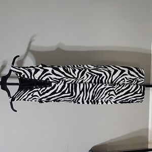 White House Black Market Zebra Print Dress